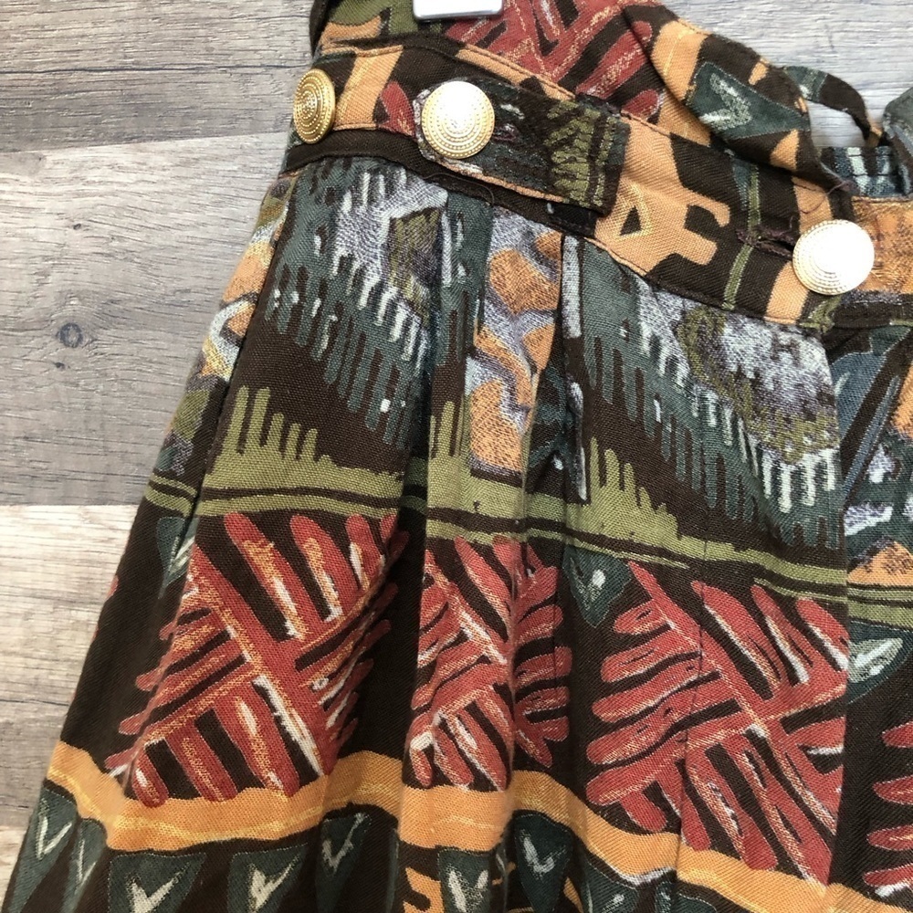 Vintage 80s Le Château Southwestern Aztec Coord Set Vest and Pants Small - Picture 15 of 16